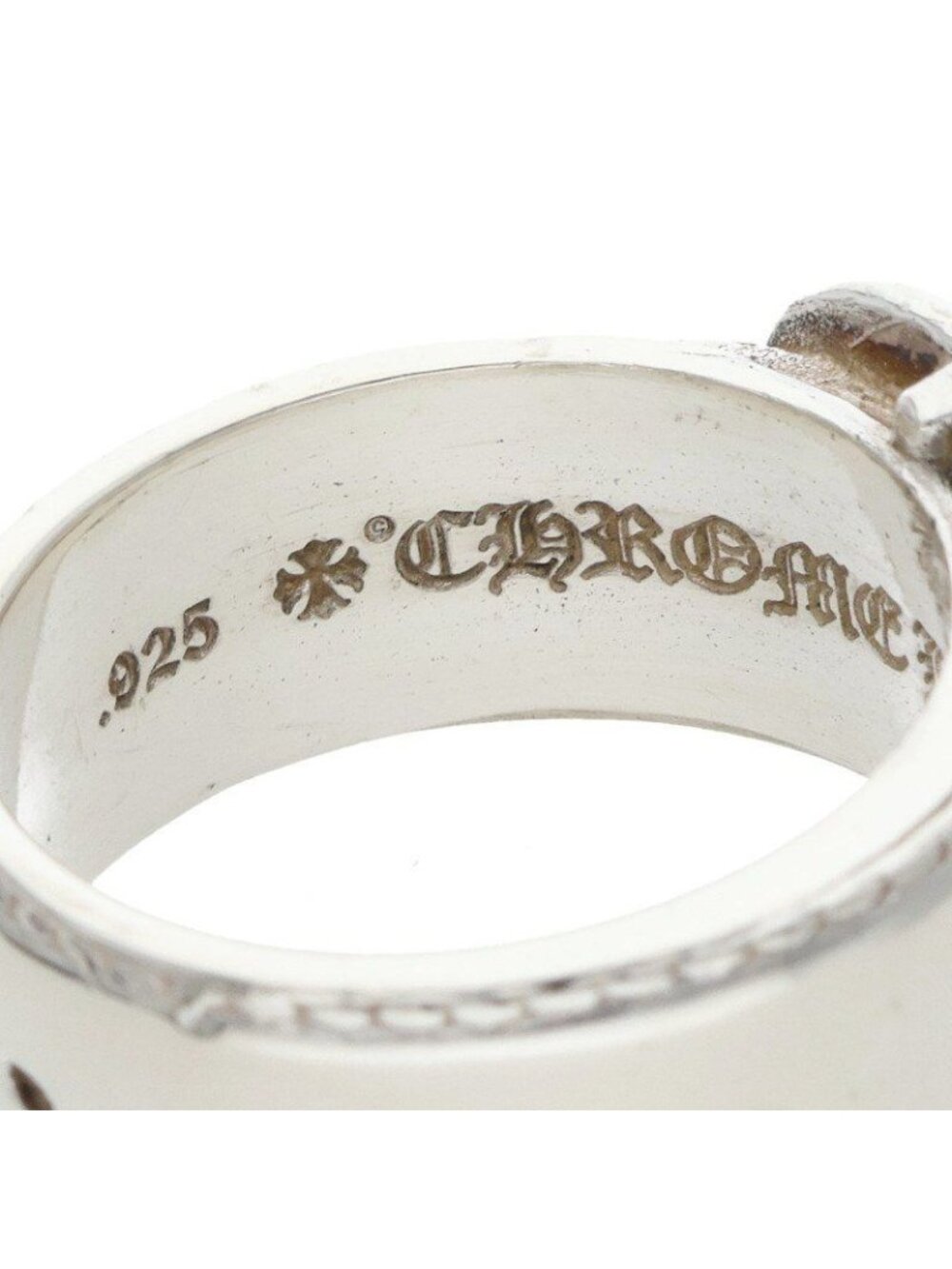 Chrome Hearts Belted Gunslinger LG Silver Ring - Picture 4 of 6